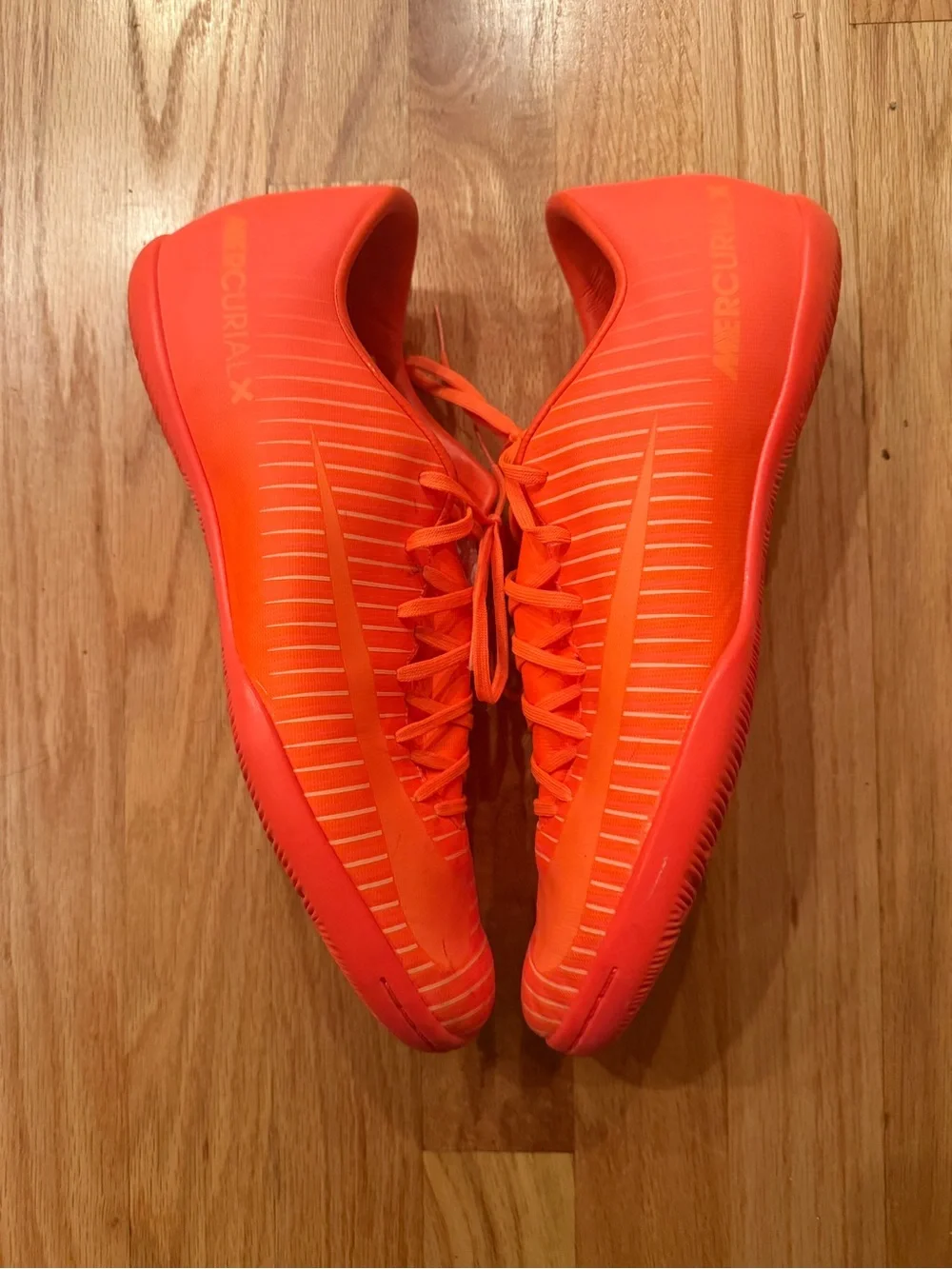 Nike Mens Mercurialx Victory VI 831966-888 Orange Soccer Cleats Shoes Size 10.5